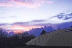 sunset over the Dome